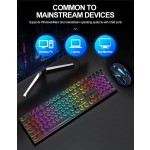 Keyboard Mouse Combo Manufacturer - 104 Keys Round Keycaps Backlit