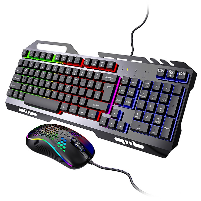 Keyboard Mouse Combo Manufacturer - Hot Sale Metal Membrane RGB