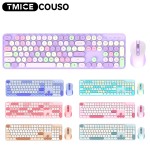 Keyboard Mouse Combo Manufacturer - Cute Pink 104 Keys Typewriter