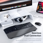 Wireless Keyboard Manufacturer - Ergonomic Split Cushioned Wrist Rest