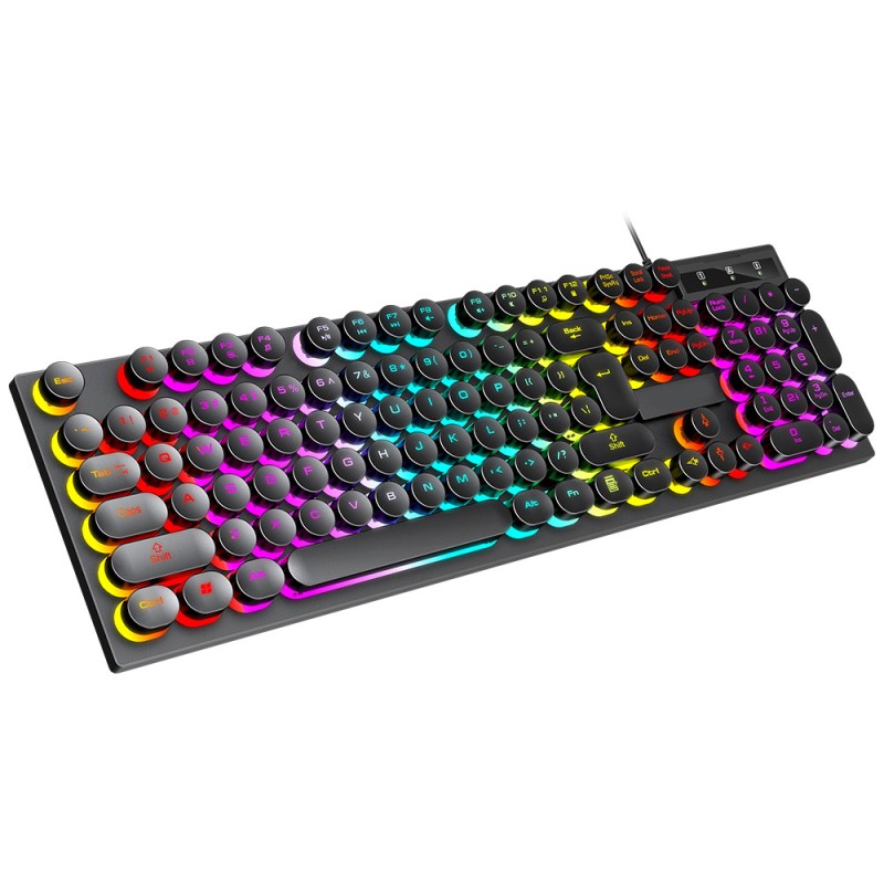 Gaming Keyboard Manufacturer - Retro Typewriter Mechanical Rainbow