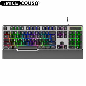 Gaming Keyboard Manufacturer - 104 Key Silent Mechanical Feel RGB