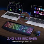 Keyboard Mouse Combo Factory - 2.4Ghz Rechargeable With Phone Holder