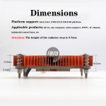 CPU Cooler Factory - 75mm 4-Pin PWM Pure Copper