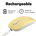Wireless Mouse Supplier - Yellow Portable Rechargeable