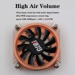 CPU Cooler Factory - 75mm 4-Pin PWM Pure Copper
