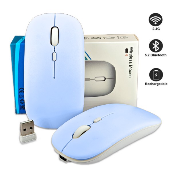 Bluetooth Mouse Supplier - Blue Portable 2.4Ghz