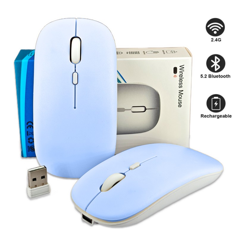 Bluetooth Mouse Supplier - Blue Portable 2.4Ghz
