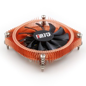 CPU Cooler Factory - 75mm 4-Pin PWM Pure Copper