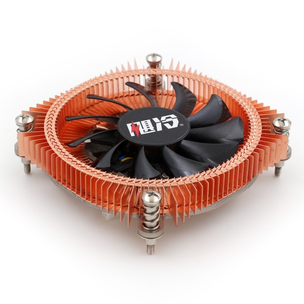 CPU Cooler Factory - 75mm 4-Pin PWM Pure Copper