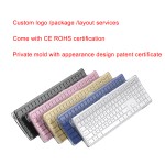 Bluetooth Keyboard Factory - Spanish Ergonomic Transparent