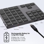 Numeric Keypad Supplier - Aluminum 34 Keys USB