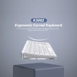 Bluetooth Keyboard Factory - Spanish Ergonomic Transparent