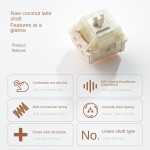 Keyboard Switches Manufacturer - Weikav Customized Coconut Latte Linear