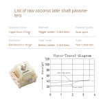 Keyboard Switches Manufacturer - Weikav Customized Coconut Latte Linear