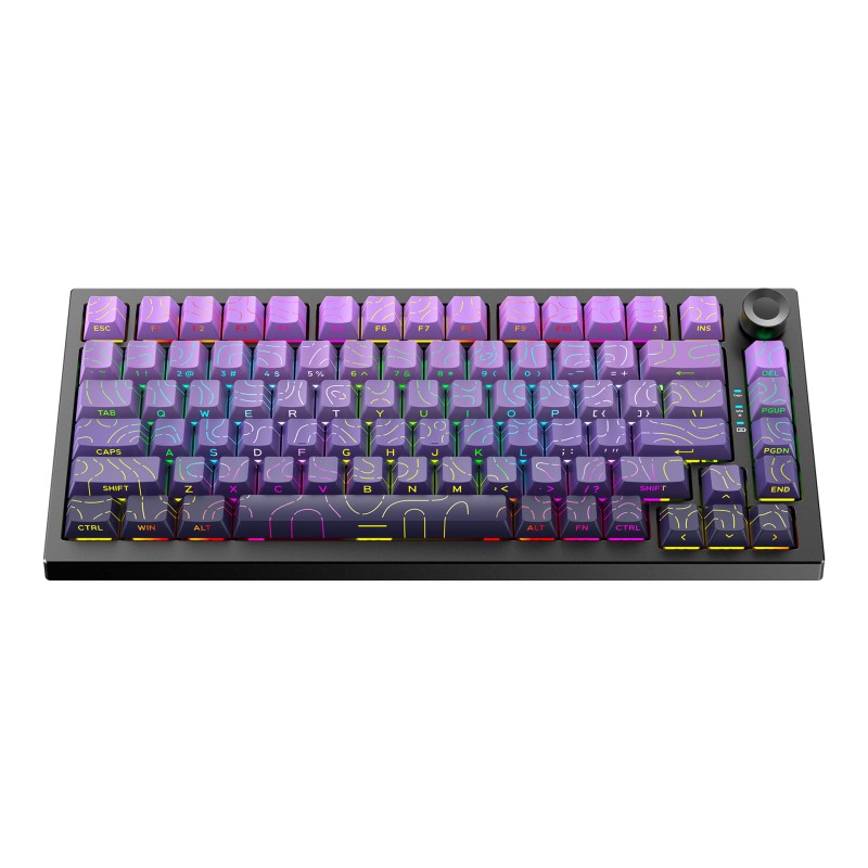 Mechanical Keyboard Factory - Dark F75PRO 98 Keys Three Mode Wired