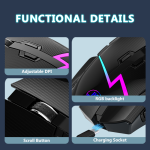 Gaming Mouse Factory - 2.4GHz 7 Button Paw3311 12000 DPI Custom