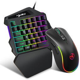 Gaming Combo Manufacturer - HXSJ One-Handed RGB