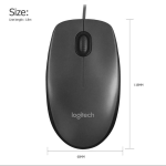 Optical Mouse Manufacturer - Logitech M100R 3D USB 1000DPI