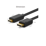 Display Cable Supplier - 1.8m DP to HD Adapter