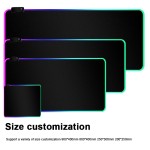 Mouse Pad Manufacturer - Large Black Mousepad RGB