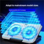 Laptop Cooling Pad Factory - N22 Dual Silent Fans Anti Slip