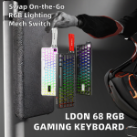 Gaming Keyboard Factory - LDON 68 Keys Aluminum Alloy