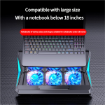 Laptop Cooling Bracket Factory - Q3 Adjustable 6 Level 6 Fan