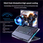 Laptop Cooling Bracket Factory - Q3 Adjustable 6 Level 6 Fan