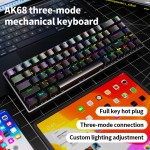 Mechanical Keyboard Manufacturer - AK68 Tri Mode Wireless PBT