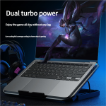 Laptop Cooling Pad Factory - N22 Dual Silent Fans Anti Slip
