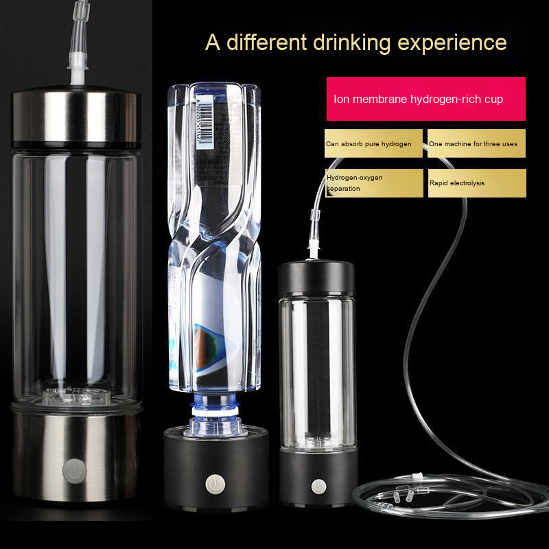 Manufacturer's Dual-Purpose Hydrogen-Rich Water Cup USB-Powered Hydrogen Oxygen Separation Beauty Cup Ion Membrane for Household