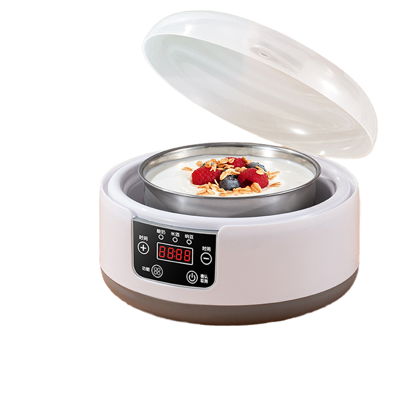 110V Manual Yogurt Maker Smart Stainless Steel Fermentation Machine Household Automatic Multi-Functional Rice Wine Natto Yogurt