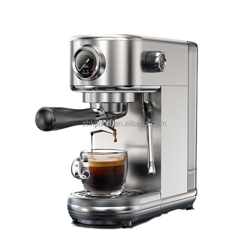 Italian H1B Full Semi-Automatic Capsule Coffee Machine for Home & Office with Integrated Electric Milk Foam Feature