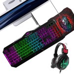 Gaming Combo Factory - 4 in 1 RGB Keyboard Mouse Headphone