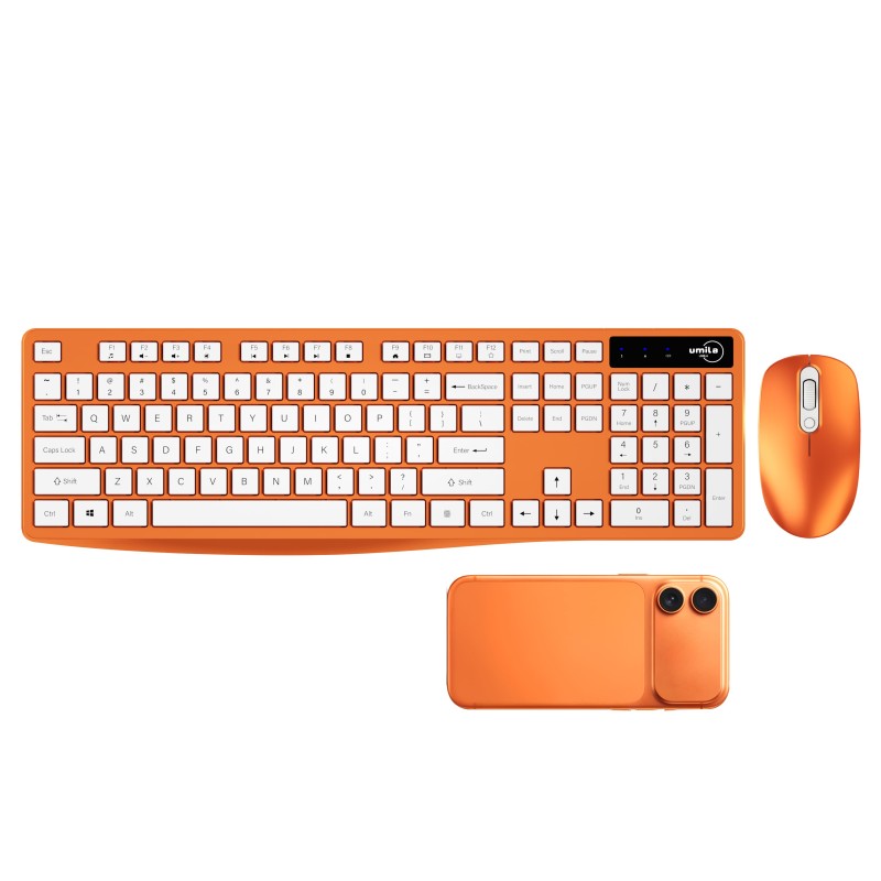 Keyboard Mouse Combo Manufacturer - SC601 Golden Color Wireless