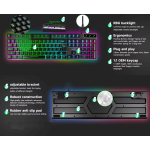 Gaming Keyboard Factory - Hot Sale RGB Backlit Metal Plate