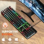 Keyboard Mouse Combo Factory - New Full Size RGB Wired