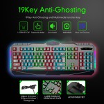 Gaming Combo Factory - 4 in 1 RGB Keyboard Mouse Headphone