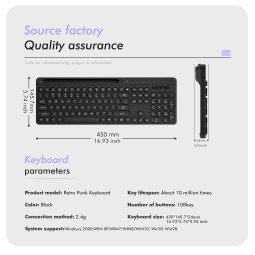 Keyboard Mouse Combo Factory - UMILA Round Keycap 104 Key