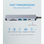 6-in-1 Hub Factory - USB-C Hub 6 in 1 Type-C