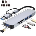 Mini Hub Supplier - 5-in-1 Aluminum Alloy USB-C