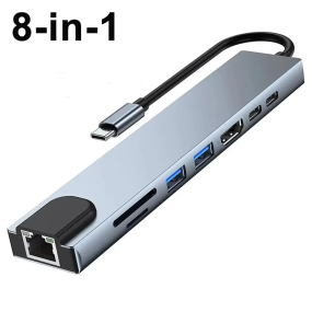 USB-C Hub Factory - 8-in-1 USB C Hub Adapter