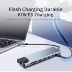 USB-C Hub Factory - 8-in-1 USB C Hub Adapter