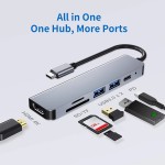 6-in-1 Hub Factory - USB-C Hub 6 in 1 Type-C