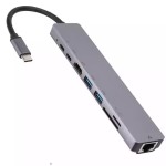USB Hub Manufacturer - 8 in 1 Expander SD TF Card Reader