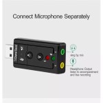 USB Sound Card Manufacturer - White 7.1 Channel Microphone