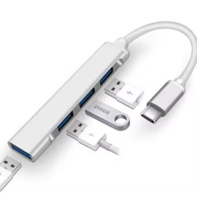 USB Hub Factory - USB C 4 Ports 3xUSB 2.0 1xUSB 3.0