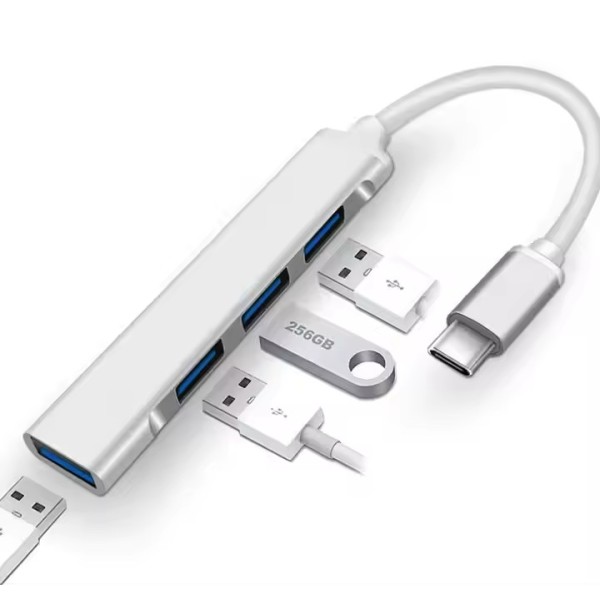 USB Hub Factory - USB C 4 Ports 3xUSB 2.0 1xUSB 3.0