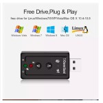 USB Sound Card Manufacturer - White 7.1 Channel Microphone